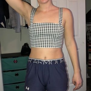 Gingham crop top